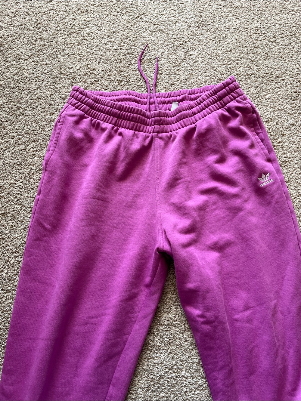 Adidas Essentials Fleece Jogger Sweatpants Magenta Orchid Purple Size XL